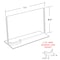 Azar Displays 11"W x 8.5"H Double-Foot w/ Attached Business Card Pocket, PK10 252042 - alternate 2
